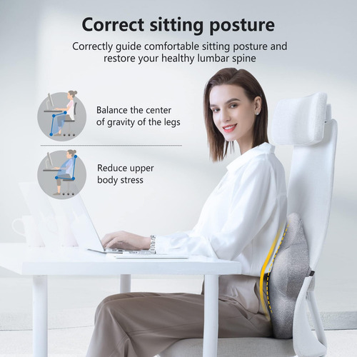 A Almohada De Apoyo Lumbar Para Silla De Oficina, Cojín De