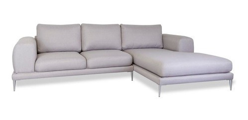 Sofá Escuadra Derecho Skara Gris Claro Këssa Muebles