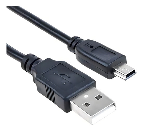 Cable Usb A Mini Usb 5 Pines Color Negro
