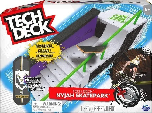 Imagen 7 de 8 de Tech Deck Nyjah Skatepark Para Dedos + Incluye Una Tabla M4e