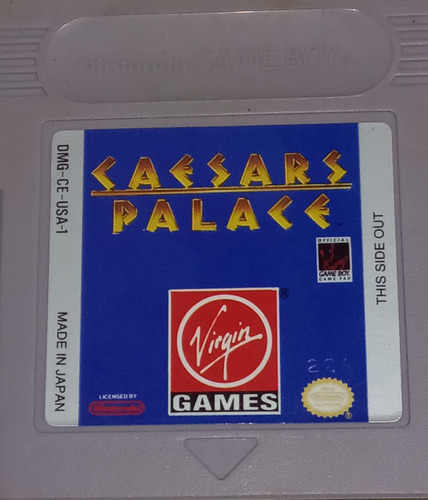 Cartucho De Juego Para Nintendo Game Boy Caesars Palace Vs