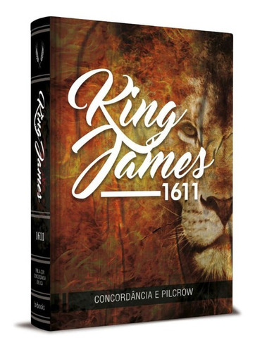 Bíblia King James 1611 - Fita De Marcação - Leão Artístico- C/ Concordância E Pilcrow - Standard Luxo - Bvbooks