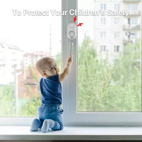 Paquete de 5 alarmas para puerta de ventana, alarma con sensor de puerta  para seguridad de los niños, sistema de alarma para seguridad del hogar  para