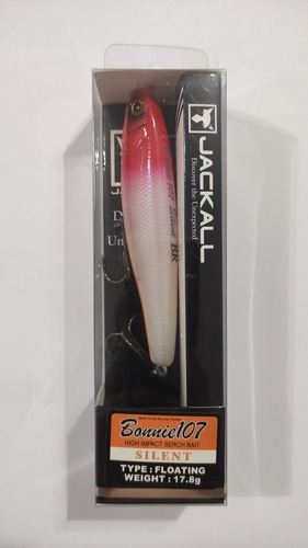 Isca Jackall Bonnie 107 Silent Escolha A Cor Tucunaré Robalo Cor Red Head Orange Belly