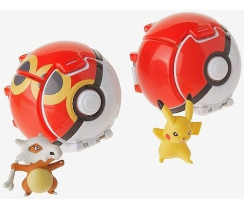 Pokemon Bola Y Pikachu. Throw' N Pop Juguete. Figuras