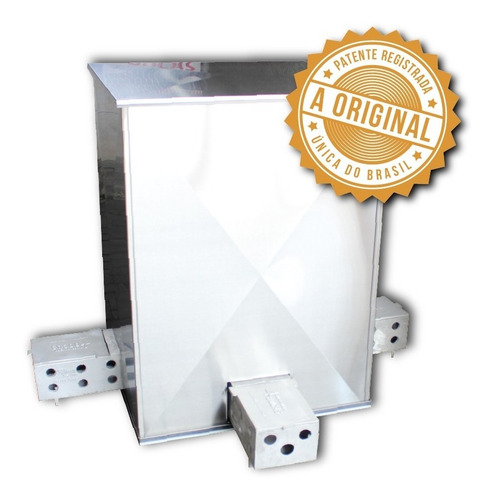 Churrasqueira 4 Bocas Inox Kit 3 Espetos + Frete