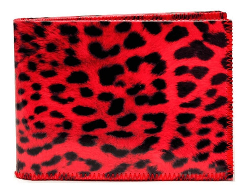 Billetera Animal Print Con Tarjetero Comoda