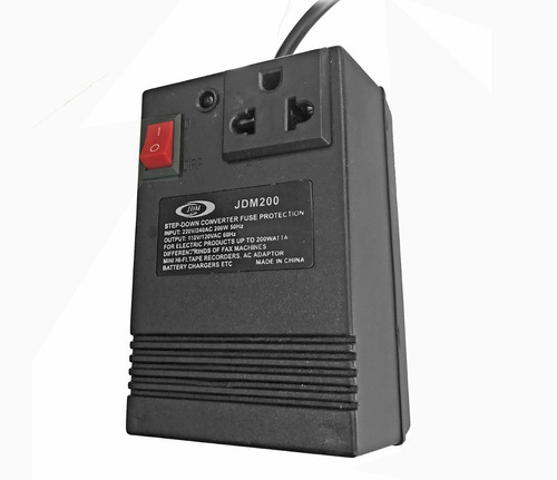 Imagen 3 de 6 de Transformador 220v A 110v 200w Jdm Trafo