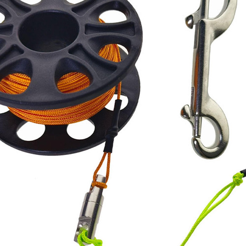 Carrete De De 30 M, Carrete De Buceo, Carrete De De Naranja