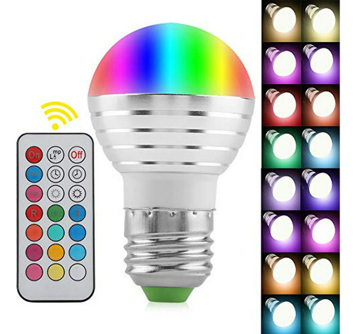 Focos Led - Chiciris 3w E27 Led Light Bulbs, Rgb Warm White 