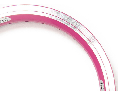 Rin Para Bicicleta R12 X28h Aluminio Rosa Zla-022 Mariluz