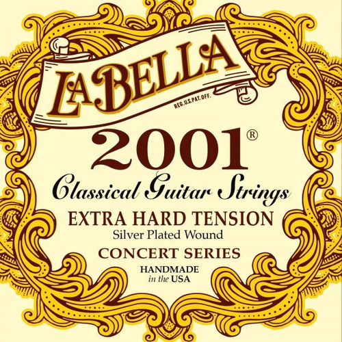 Cuerdas Nylon La Bella 2001 Extra Hard Para Guitarra Clásica