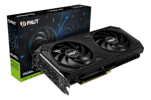 Placa de vídeo Palit Geforce Rtx4070 Dual GDDR6x Nnet de 12 GB