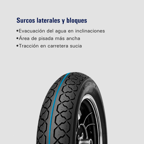 Cubierta Metzeler 3.00 18 Perfect Me77 Guerrero Gmx 150