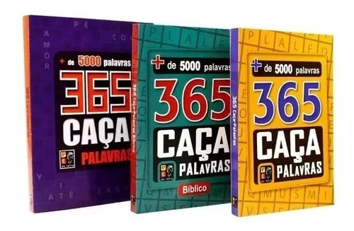 Kit 365 Caça-Palavras com Histórias Bíblicas + 365 Atividades