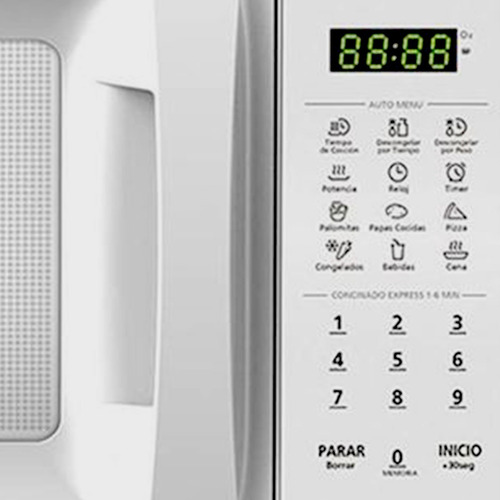 Imagen 3 de 4 de Horno De Microondas Daewoo Dmdp07s2cb 0.7 Pies Plata