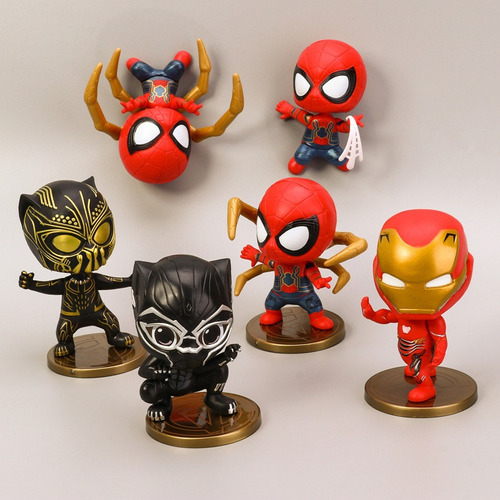 Figura Infinity War Iron Man/black Panther/spider Man Figura