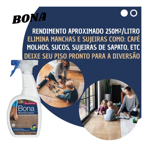 Limpador Piso De Madeira Concentrado - Bona Care Cleaner 1l