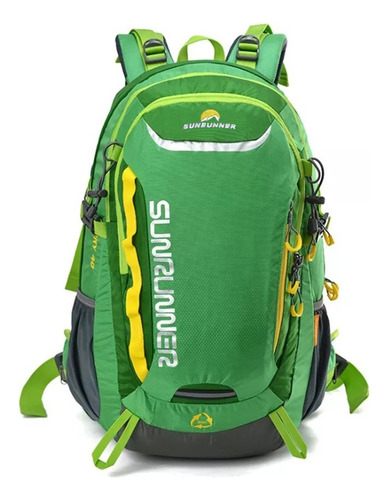 Mochila Tactica Sunrunner Kossok Inertia 40 L C/cobertor Color Verde Diseño De La Tela Combinado