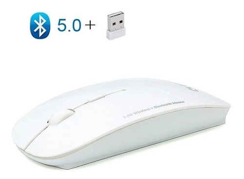 Mouse Inalámbric Óptico 1600 Dpi Bluetooth 5.0 + 2.4ghz Dual