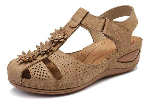 Sandalias Cuña Verano Para Dama Zapatos De Plataforma