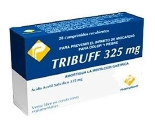 Tribuff 325 Mg 28 Comprimidos |  Ácido Acetilsalicílico