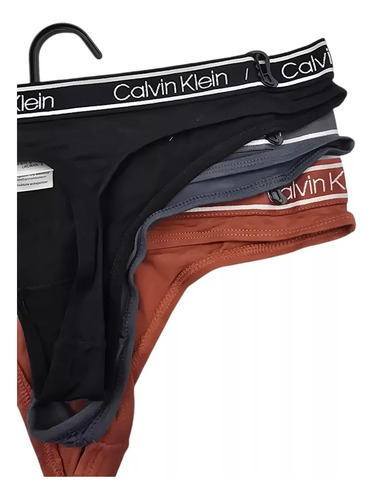 Calvin Klein Set 3 Tangas Bamboo Mujer Originales