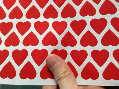 Cotillón Planchas Corazones Adhesivos Felpa Sobres Tarjetas