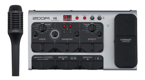 Zoom V6 Vocal Processor Pedaleira Com Módulo De Efeitos Voz