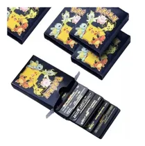 Comprar Cartas Pokemon Metalizadas 55 Cartas Negras\u002Fplateadas\u002Fdorada Negra Español Negra