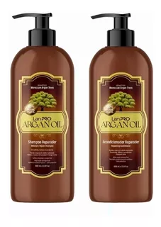 Pack Lan Pro Argán Oil Shampoo + Acondicionador 1 L Sin Sal