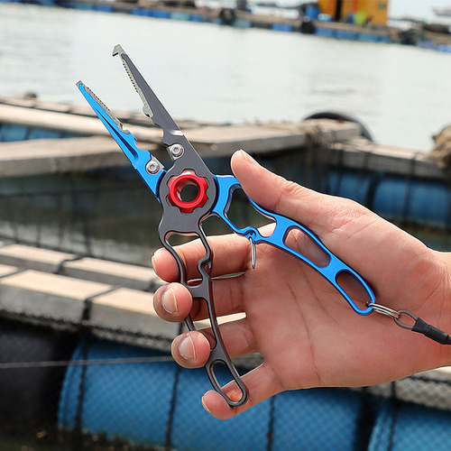 Alicates De Pesca De Aluminio Con Gancho R Y Bolsa De Almace