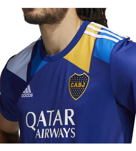 Imagen 2 de 4 de Camiseta Boca Tercer Recambio Gk3173 Oficial Lefran