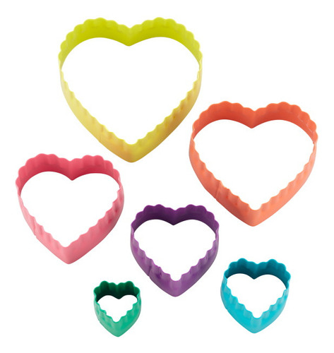 Kit Cortador Corazón 6 Pz Wilton 417-1651 Color