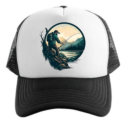 Gorra Trucker Premium Pesca Pescador Turismo 