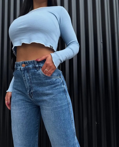Jean Las Locas Mom Trabb Original 100% Pantalon