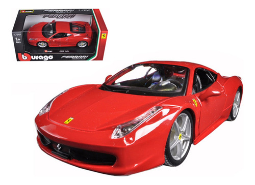 Ferrari 458 Italia B Burago 1:24 Modelo A Escala