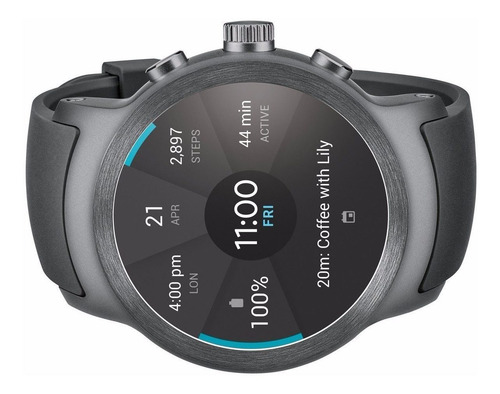 LG Watch Sport W280a 4g Lte Sim Card Smartwatch Reloj Silver