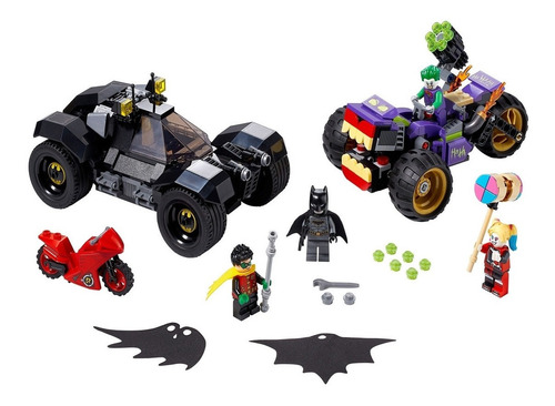 Imagem 1 de 3 de Blocos de montar LegoBatman Joker's trike chase 440 peças em caixa