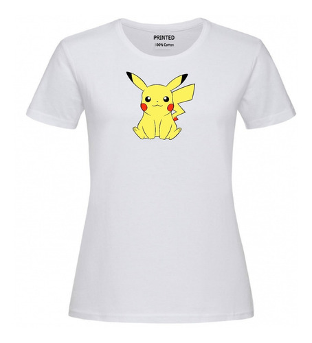 Polera Mujer Estampado Pikachu