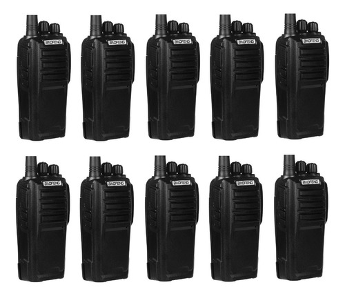 Pack 10 Radio Walkie Talkie Portatil Baofeng Uhf Uv-6d