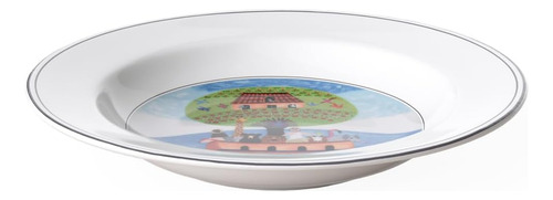 Villeroy & Boch Design Naif Rim Soup 2- Noahs Ark, 9 In, Por