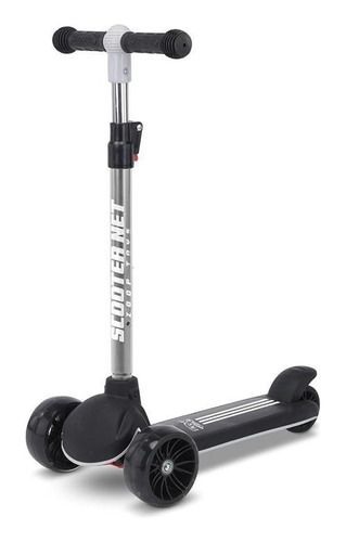 Patinete Scooter Tunado Preto Regulável Suporta 50kg - Zoop