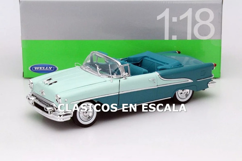 Welly Esc 1:18 Oldsmobile Super 88 Año 1955 Antiguo Metal