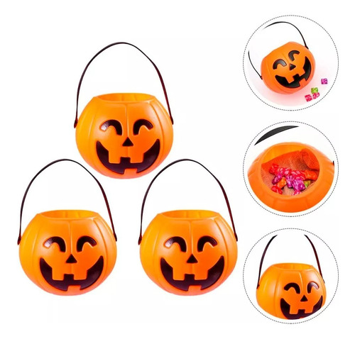 Calabaza Halloween Para Pedir Caramelos Dulces Dia Brujas 