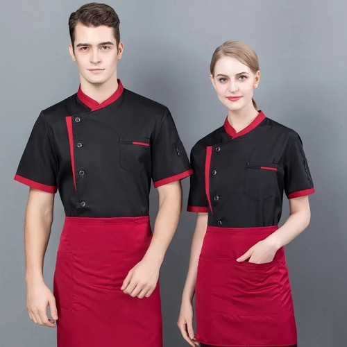 Camisa Unisex Corta Y Larga Con Uniforme De Chef De Cocina P