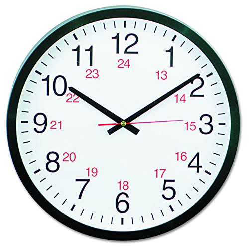 Universal 10441  24 Horas Reloj De Pared Redondo 125 En Colo