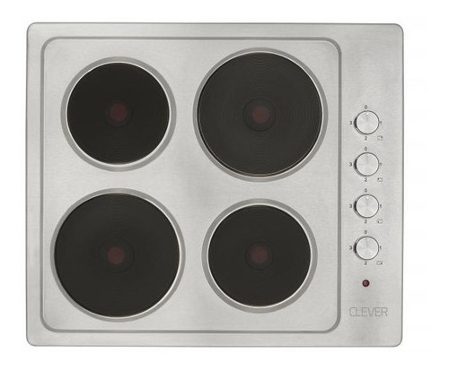 Imagen 1 de 8 de Anafe Electrico Clever 4 Hornallas 6000w Cocina Acero Inox