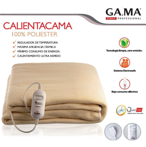 Calientacamas 2 Plaza Ecológico Poliester Gama