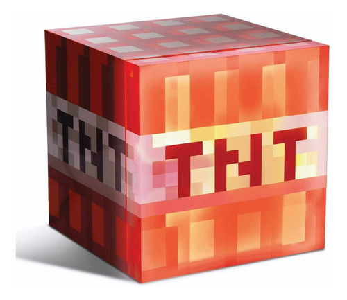 Mini refrigerador portátil Minecraft com luz vermelha TNT/Creeper